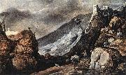 MOMPER, Joos de Landscape with the Temptation of Christ wg France oil painting artist